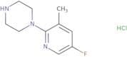 1-(5-Fluoro-3-methylpyridin-2-yl)piperazinehydrochloride