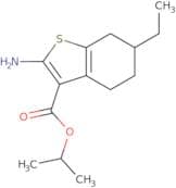 Isopropyl 2-amino-6-ethyl-4,5,6,7-tetrahydro-1-benzothiophene-3-carboxylate