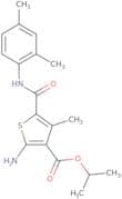 Isopropyl 2-amino-5-{[(2,4-dimethylphenyl)amino]carbonyl}-4-methylthiophene-3-carboxylate