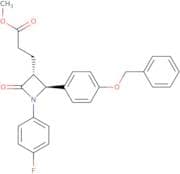 Methyl (3R,4S)-1-(4-fluorophenyl)-2-oxo-4-[4-(phenylmethoxy)phenyl]-3-azetidinepropanoate