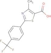 4-methyl-2-[4-(trifluoromethyl)phenyl]-1,3-thiazole-5-carbox