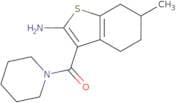 6-Methyl-3-(piperidin-1-ylcarbonyl)-4,5,6,7-tetrahydro-1-benzothien-2-ylamine