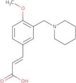 (2E)-3-[4-Methoxy-3-(piperidin-1-ylmethyl)phenyl]acrylic acid