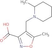 5-Methyl-4-[(2-methylpiperidin-1-yl)methyl]isoxazole-3-carboxylic acid