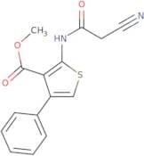 Methyl 2-[(cyanoacetyl)amino]-4-phenylthiophene-3-carboxylate