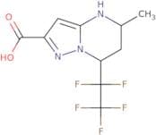 5-Methyl-7-(pentafluoroethyl)-4,5,6,7-tetrahydropyrazolo[1,5-a]pyrimidine-2-carboxylic acid