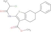 Methyl 2-[(2-chloropropanoyl)amino]-6-phenyl-4,5,6,7-tetrahydro-1-benzothiophene-3-carboxylate