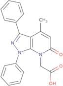 (4-Methyl-6-oxo-1,3-diphenyl-1,6-dihydro-7H-pyrazolo[3,4-b]pyridin-7-yl)acetic acid