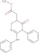 Methyl (2-anilino-6-oxo-1-phenyl-1,4,5,6-tetrahydropyrimidin-5-yl)acetate
