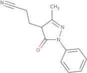 3-(3-Methyl-5-oxo-1-phenyl-4,5-dihydro-1H-pyrazol-4-yl)propanenitrile