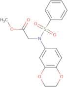 Methyl N-(2,3-dihydro-1,4-benzodioxin-6-yl)-N-(phenylsulfonyl)glycinate