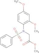 Methyl N-(2,4-dimethoxyphenyl)-N-(phenylsulfonyl)glycinate