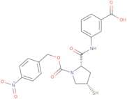 3-[[[(2S,4S)-4-Mercapto-1-(4-nitrobenzyloxy)carbonyl-2-pyrrolidinyl]carbonyl]amino]benzoicacid