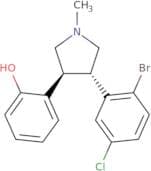 trans-N-Methyl-3-(2-hydroxyphenyl)-4-(2-bromo-5-chlorophenyl)pyrrolidine