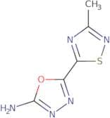 5-(3-methyl-1,2,4-thiadiazol-5-yl)-1,3,4-oxadiazol-2-amine
