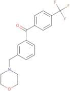 [3-(4-Morpholinylmethyl)phenyl][4-(trifluoromethyl)phenyl]methanone