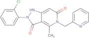 2-(2-Chlorophenyl)-4-methyl-5-(pyridin-2-ylmethyl)-1H-pyrazolo[4,3-c]pyridine-3,6(2H,5H)-dione