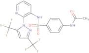 N-{4-[({2-[3,5-Bis(trifluoromethyl)-1H-pyrazol-1-yl]-3-pyridinyl}amino)sulfonyl]phenyl}acetamide