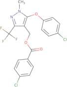 [5-(4-Chlorophenoxy)-1-methyl-3-(trifluoromethyl)-1H-pyrazol-4-yl]methyl 4-chlorobenzenecarboxylate