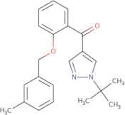 [1-(tert-Butyl)-1H-pyrazol-4-yl]{2-[(3-methylbenzyl)oxy]phenyl}methanone