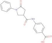 4-{[(5-Oxo-1-phenylpyrrolidin-3-yl)carbonyl]amino}benzoic acid