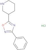 3-(3-Phenyl-1,2,4-oxadiazol-5-yl)piperidine hydrochloride
