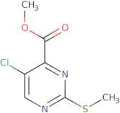 4-Pyrimidinecarboxylic acid, 5-chloro-2-(methylthio)-, methyl ester