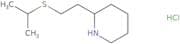 2-[2-(propan-2-ylsulfanyl)ethyl]piperidine hydrochloride
