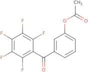 3-(Pentafluorobenzoyl)phenyl acetate