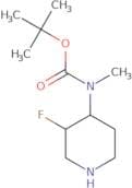 4-(Boc-methylamine)-3-fluoropiperidine