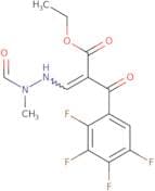 2,3,4,5-Tetrafluoro-α-[(2-formyl-2-methylhydrazino)methylene]-β-oxobenzenepropanoic acid ethyl est…