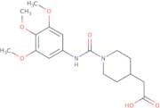 (1-{[(3,4,5-Trimethoxyphenyl)amino]carbonyl}piperidin-4-yl)acetic acid