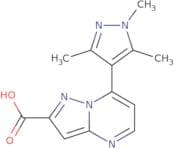 7-(1,3,5-Trimethyl-1H-pyrazol-4-yl)pyrazolo[1,5-a]pyrimidine-2-carboxylic acid
