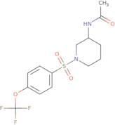 N-(1-{[4-(Trifluoromethoxy)phenyl]sulfonyl}piperidin-3-yl)acetamide