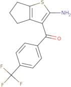3-[4-(Trifluoromethyl)benzoyl]-4H,5H,6H-cyclopenta[B]thiophen-2-amine