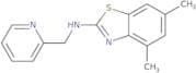 4,6-Dimethyl-N-(pyridin-2-ylmethyl)-1,3-benzothiazol-2-amine