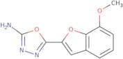 5-(7-Methoxy-1-benzofuran-2-yl)-1,3,4-oxadiazol-2-amine