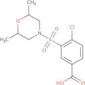 4-Chloro-3-[(2,6-dimethylmorpholin-4-yl)sulfonyl]benzoic acid