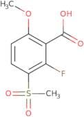 2-Fluoro-6-methoxy-3-(methylsulfonyl)benzoic acid