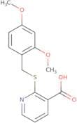 2-{[(2,4-dimethoxyphenyl)methyl]sulfanyl}pyridine-3-carboxylic acid