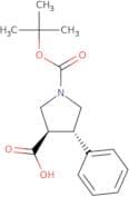 (3R,4S)-1-(Tert-butoxycarbonyl)-4-phenylpyrrolidine-3-carboxylic acid
