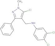 N-[(5-Chloro-1-methyl-3-phenyl-1H-pyrazol-4-yl)methyl]-N-(3,4-dichlorophenyl)amine