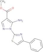 Methyl 5-amino-1-(4-phenyl-1,3-thiazol-2-yl)-1H-pyrazole-4-carboxylate