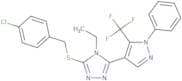 4-Chlorobenzyl 4-ethyl-5-[1-phenyl-5-(trifluoromethyl)-1H-pyrazol-4-yl]-4H-1,2,4-triazol-3-yl sulf…