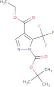 4-(Ethoxycarbonyl)-5-(trifluoromethyl)-1H-pyrazole, N-Boc protected