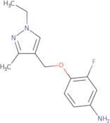 4-[(1-Ethyl-3-methyl-1H-pyrazol-4-yl)methoxy]-3-fluoroaniline