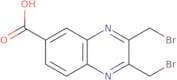 6-Quinoxalinecarboxylic acid, 2,3-bis(bromomethyl)-