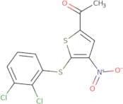 1-(5-(2,3-dichlorophenylthio)-4-nitrothiophen-2-yl)ethanone