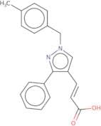 (2E)-3-{1-[(4-Methylphenyl)methyl]-3-phenyl-1H-pyrazol-4-yl}prop-2-enoic acid