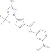 N-(3-Acetylphenyl)-2-[3-methyl-5-(trifluoromethyl)-1H-pyrazol-1-yl]-1,3-thiazole-4-carboxamide